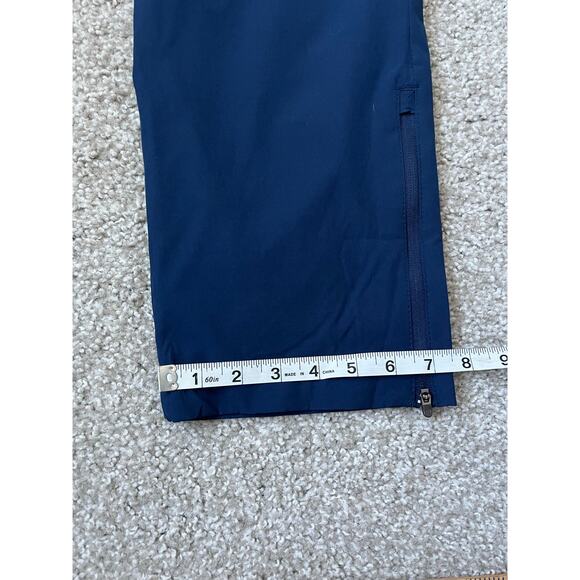 New Balance Blue Athletic Trackpants Pockets Performance Logo Blokecore Large - Picture 14 of 14